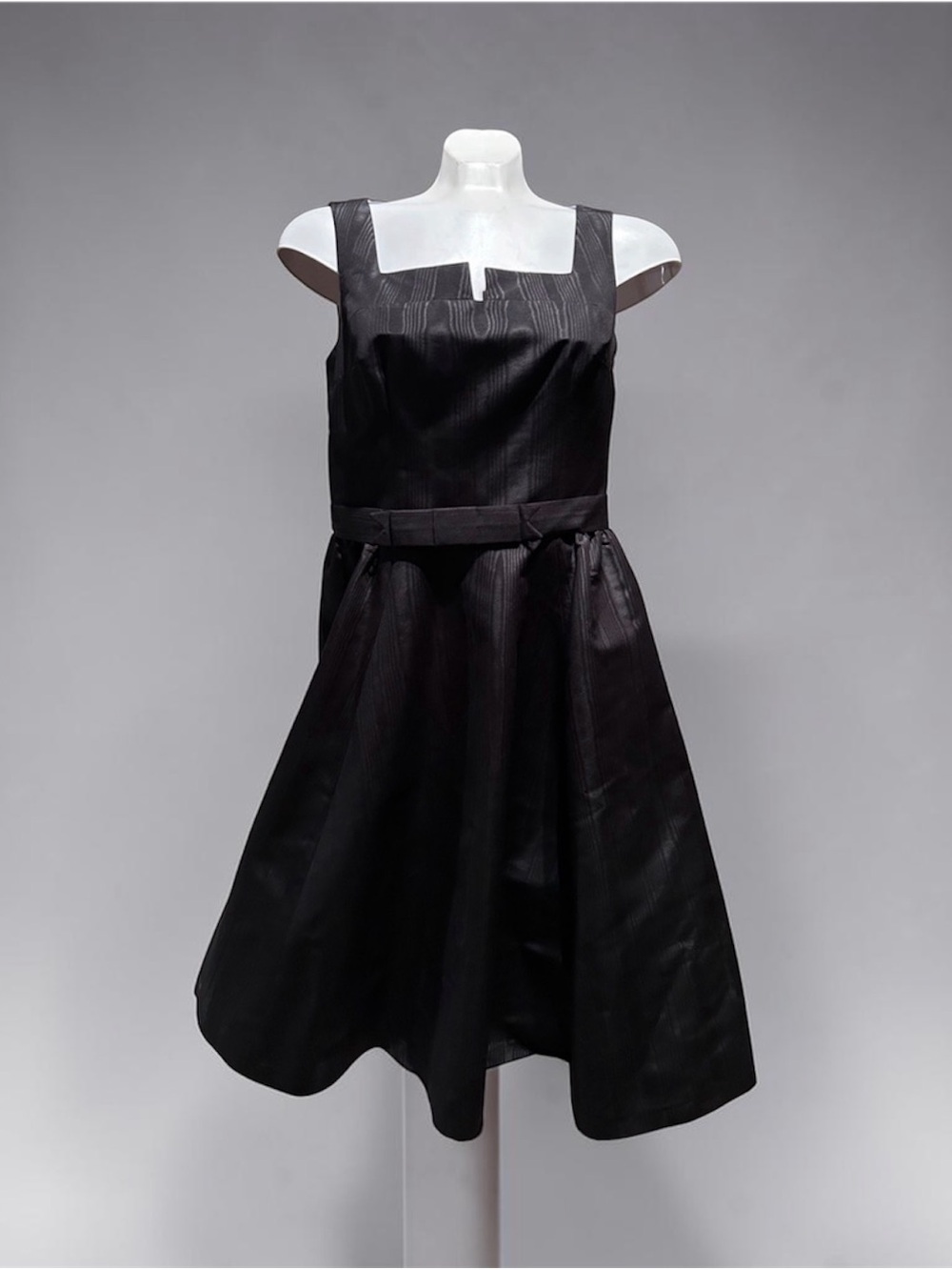 Classic Black “taffeta look”’Sleeveless A-Line Dress - Picture 1 of 8